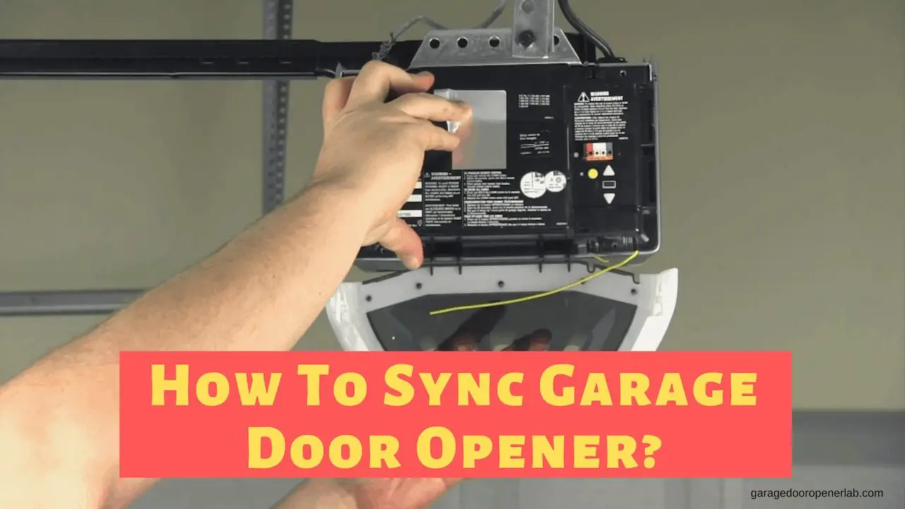 how to sync a garage door opener with remote