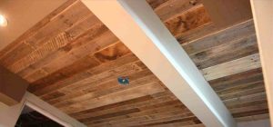 Plywood ceiling